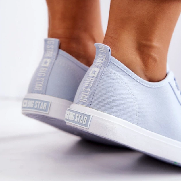 Trampki damskie materiałowe do kostki Big Star HH274095 37 Niebieskie (5900714338428) - obraz 8