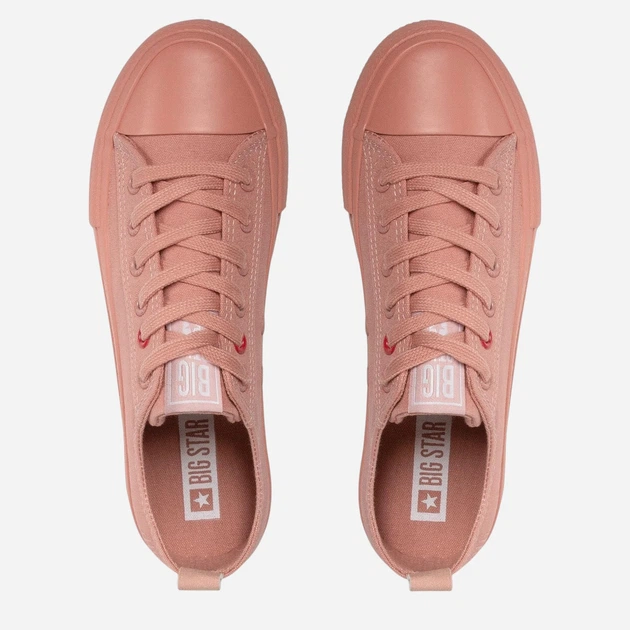 Trampki damskie z eko skóry do kostki Big Star JJ274005 41 Ciemnoróżowe (5900714439743) - obraz 9