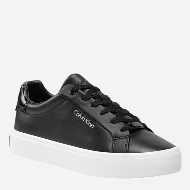 Sneakersy damskie ze skóry naturalnej Calvin Klein HW0HW01066BAX 38 Czarne (8719856112837) - obraz 2