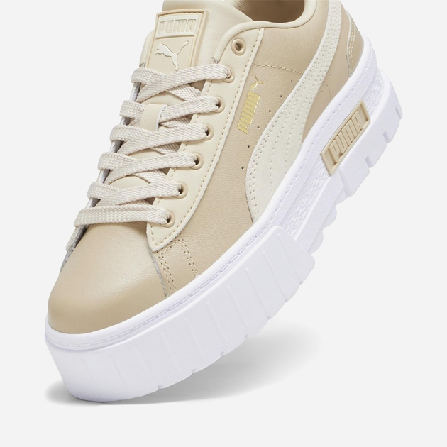 Жіночі кеди низькі Puma Mayze Lth Wn 38198336 38 (5UK) 24 см Бежеві (4065454853394) - зображення 5