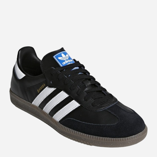 Sneakersy damskie ze skóry naturalnej adidas Originals Samba OG B75807 36 (3.5UK) Czarne (4059811988508) - obraz 2