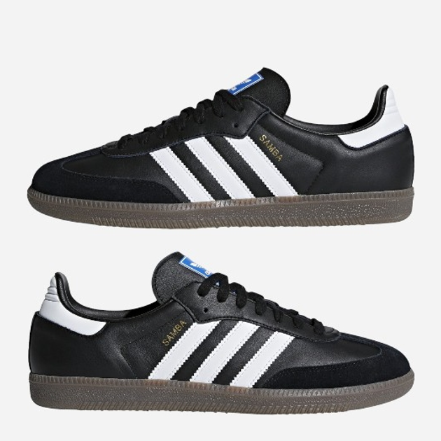 Sneakersy damskie ze skóry naturalnej adidas Originals Samba OG B75807 37.5 (4.5UK) 23 cm Czarne (4059811988553) - obraz 5