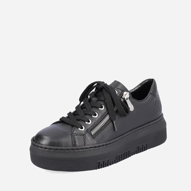 Жіночі кеди Rieker RIEM1921-00 38 Чорні (4061811117246) - зображення 5