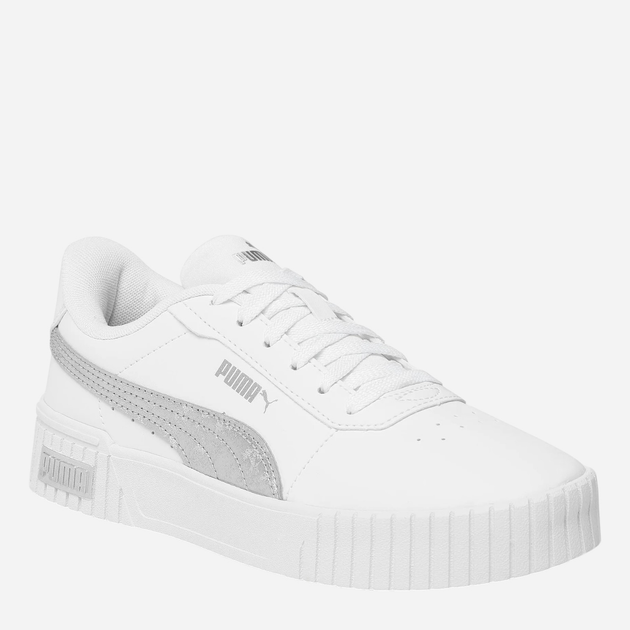 Sneakersy damskie z eko skóry Puma Carina 2.0 Space Metallics 389387-02 38 Białe (4065452685140) - obraz 2