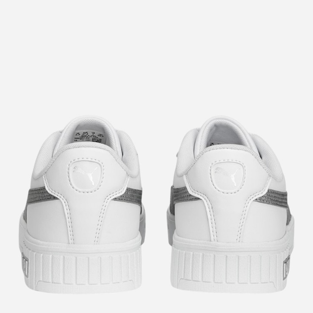 Sneakersy damskie z eko skóry Puma Carina 2.0 Space Metallics 389387-02 39 Białe (4065452685188) - obraz 4