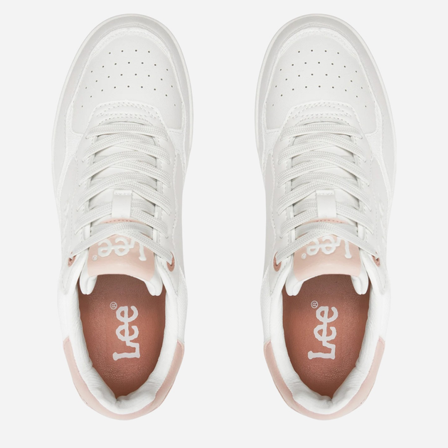 Sneakersy damskie z eko skóry Lee Flare 2.0 Low 50241004.07G 37 Biały/Różowy (5400821956268) - obraz 5