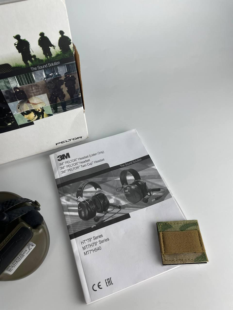 Активні навушники 3M Peltor ComTac XPI на кріпленнях AXL, коричневий - зображення 2