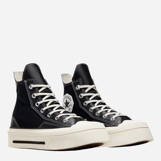 Жіночі кеди високі Converse Chuck 70 De Luxe Squared Hi A06435C 39.5 Чорні (194434653847) - зображення 2