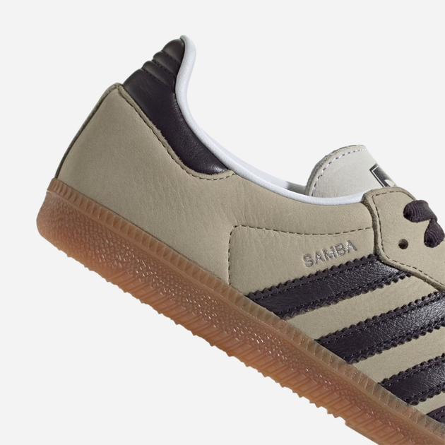 Sneakersy damskie do kostki adidas Originals Samba OG W IE5835 38.5 (5.5UK) Oliwkowe (4066765874740) - obraz 8