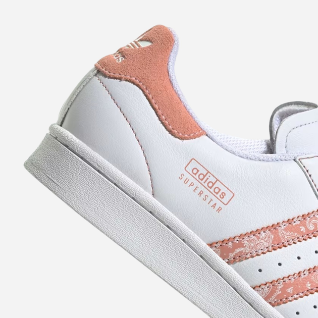 Sneakersy damskie do kostki adidas Originals Superstar W IE3007 37.5 (4.5UK) Biały/Brzoskwiniowy (4066765897947) - obraz 7
