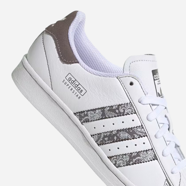 Sneakersy damskie do kostki adidas Originals Superstar W IE3008 38 (5UK) Biały/Ciemnoszary (4066765890146) - obraz 8