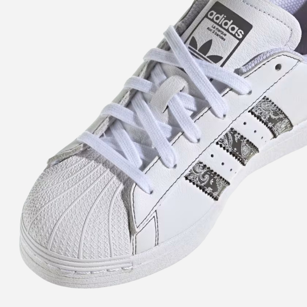 Sneakersy damskie do kostki adidas Originals Superstar W IE3008 40 (6.5UK) Biały/Ciemnoszary (4066765890092) - obraz 7