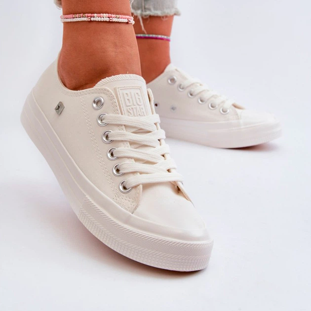 Жіночі кеди низькі Big Star NN274285 41 Білі (5900714736217) - зображення 3
