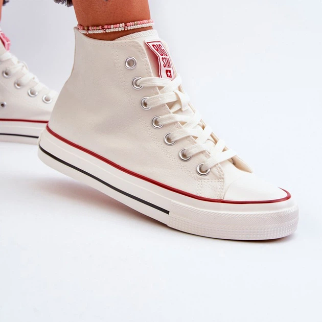 Trampki damskie materiałowe Big Star NN274276 40 Białe (5900714739300) - obraz 7