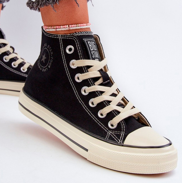 Trampki damskie wysokie Big Star NN274283 41 Czarne (5900714739607) - obraz 6