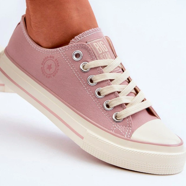 Trampki damskie materiałowe Big Star NN274271 37 Różowe (5900714738983/5900714739041) - obraz 6