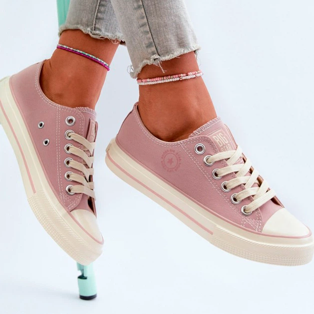 Trampki damskie materiałowe Big Star NN274271 40 Różowe (5900714739010/5900714739072) - obraz 3