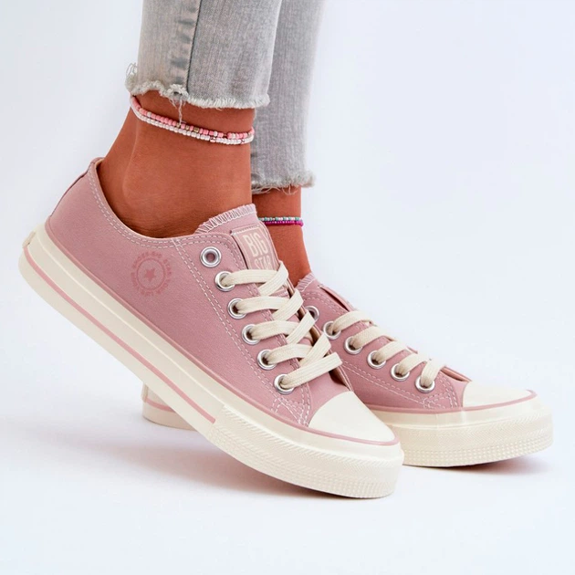 Trampki damskie materiałowe Big Star NN274271 40 Różowe (5900714739010/5900714739072) - obraz 4