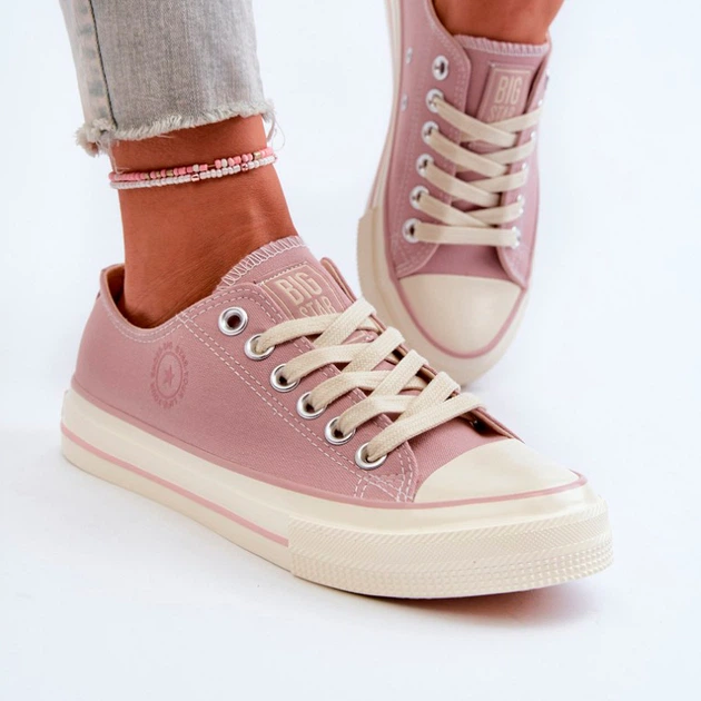 Trampki damskie materiałowe Big Star NN274271 40 Różowe (5900714739010/5900714739072) - obraz 5