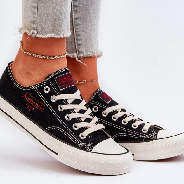 Жіночі кеди низькі Big Star NN274234 39 Чорні (5900714753078) - зображення 6