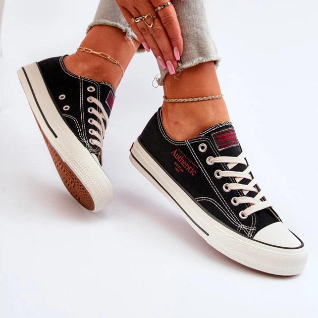 Trampki damskie materiałowe Big Star NN274234 40 Czarne (5900714753085) - obraz 3