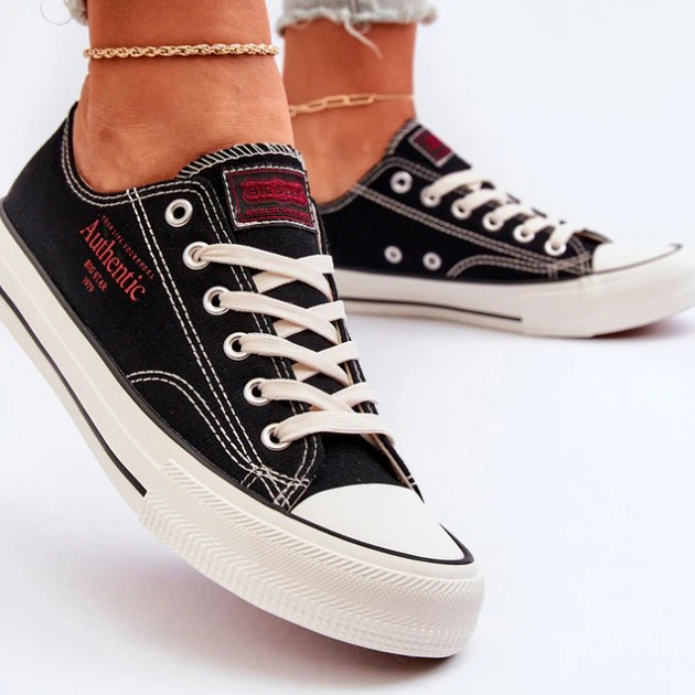 Trampki damskie materiałowe Big Star NN274234 40 Czarne (5900714753085) - obraz 4