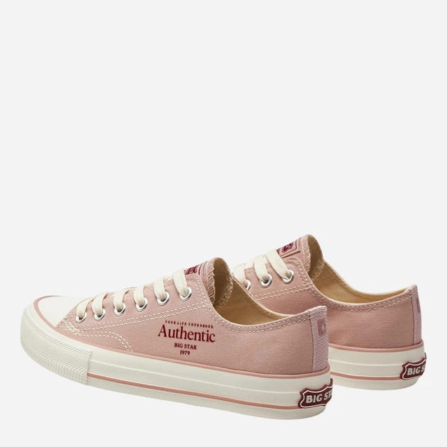 Жіночі кеди низькі Big Star NN274239 38 Рожеві (5900714753245) - зображення 7