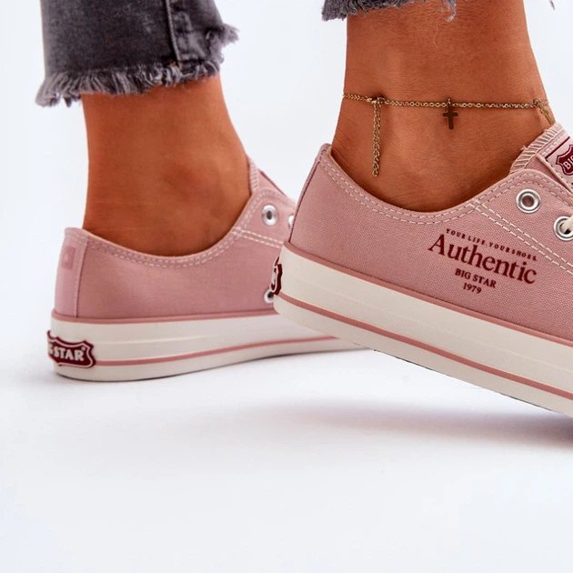 Trampki damskie materiałowe Big Star NN274239 41 Różowe (5900714753276) - obraz 5