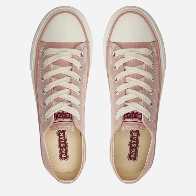 Жіночі кеди низькі Big Star NN274239 38 Рожеві (5900714753245) - зображення 9