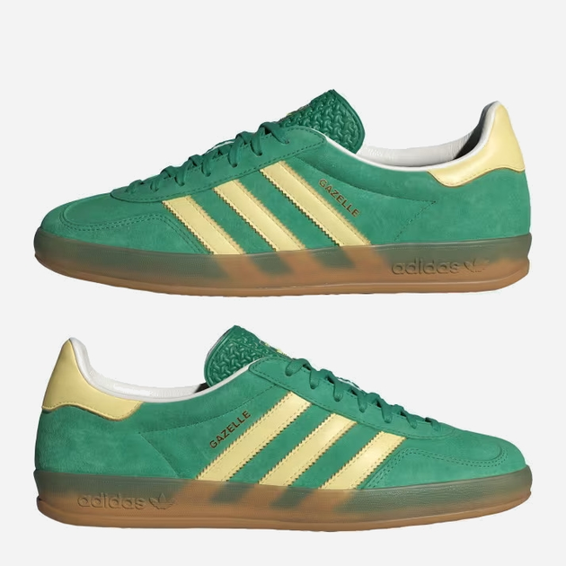 Жіночі кеди низькі adidas Gazelle Indoor IH7500 39.5 Зелені (4067888376418) - зображення 4