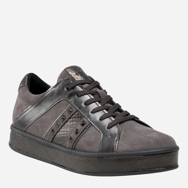 Sneakersy damskie do kostki Geox D16FFC022PV-C9002 38 Ciemnoszare (8050036227645) - obraz 4