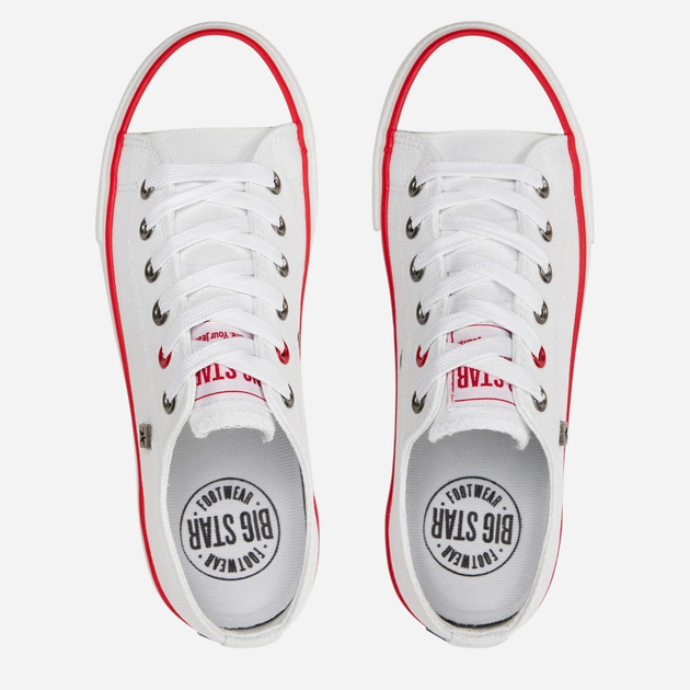 Trampki damskie materiałowe Big Star NN274656 38 Białe (5900714732974) - obraz 9