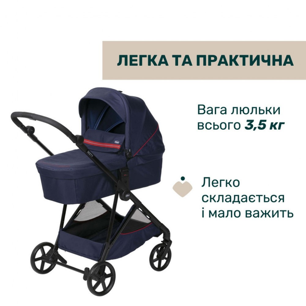 Коляска Chicco 2 в 1 Seety синяя [107514] - изображение 2