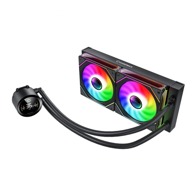 Система жидкостного охлаждения Gamemax IceBurg 240 Digital BK[109048] - изображение 2