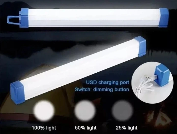 Світлодіодна USB LED лампа-нічник із сонячною панеллю на магніті 32 см Luxury T330-60W - зображення 6
