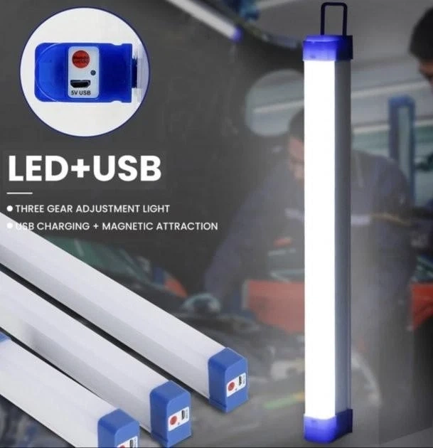 Світлодіодна USB LED лампа-нічник із сонячною панеллю на магніті 32 см Luxury T330-60W - зображення 9