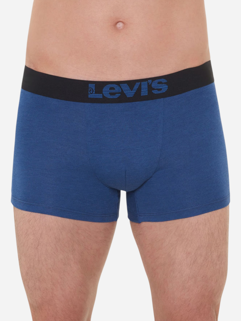 Zestaw majtek męskich typu bokserki bawełnianych 2 szt Levi's Opt Ill Boxer Brief Org Co 701203921-002 M Granatowy (8720245183437) - obraz 2