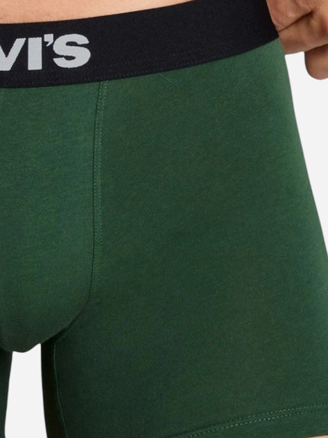Zestaw majtek męskich typu bokserki bawełnianych 2 szt Levi's Camo Aop Boxer Brief 2P 701229542-001 M Czarny/Zielony (8720245656214) - obraz 6