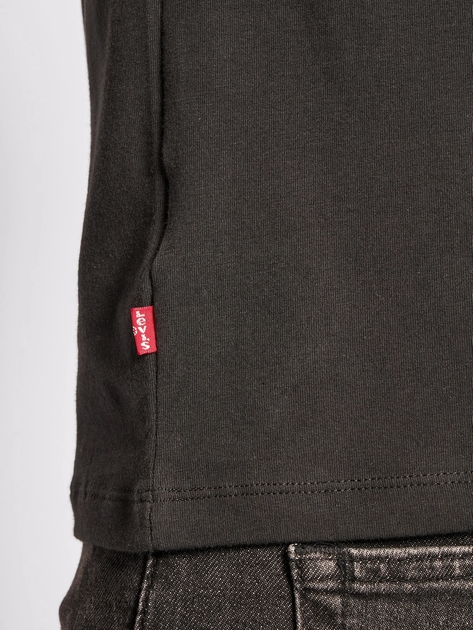 Набір футболок бавовняних довгих чоловічих Levi's Solid Crew 2P 9050550018-840 M 2 шт Чорний (8718824824086) - зображення 5