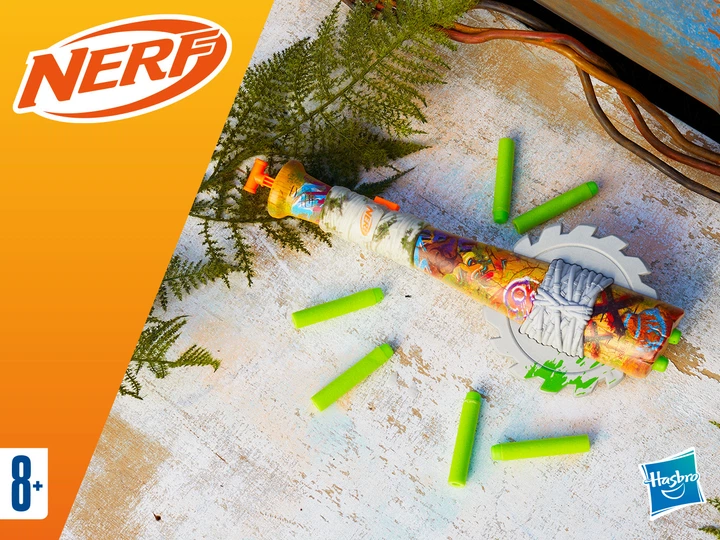 Іграшкова зброя Hasbro Nerf Zombie Strikeout Zombie Strikeout Dart Blaster F8958 (5010996223647) - зображення 9