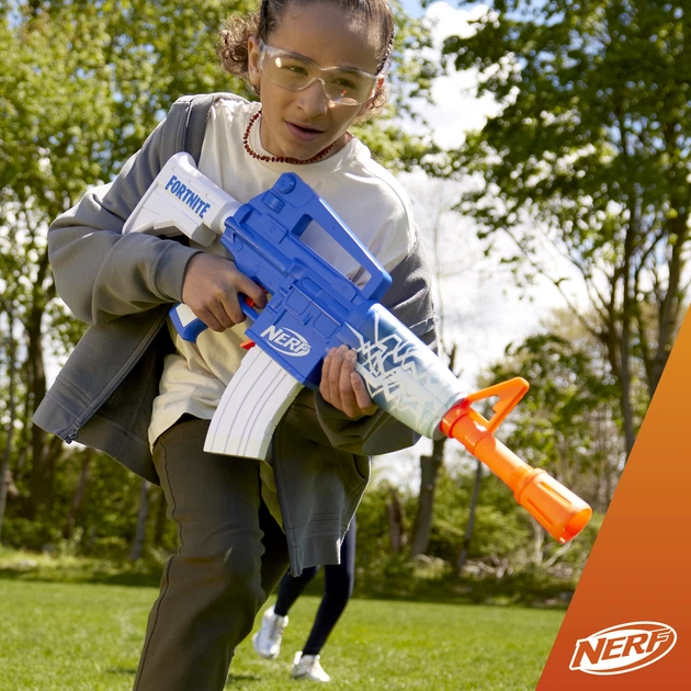 Broń zabawkowa Hasbro Nerf Fortnite Blue Shock blaster F4108 (5010996119209) - Zdjęcie 8 Broń zabawkowa Hasbro Nerf Fortnite Blue Shock blaster F4108 (5010996119209) - obraz 8