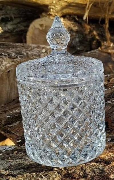 Емкость для хранения Crystal Leo XL с крышкой Стеклянная 11х13 см 600 мл (83000182-1_YBCG-182-1) - изображение 2