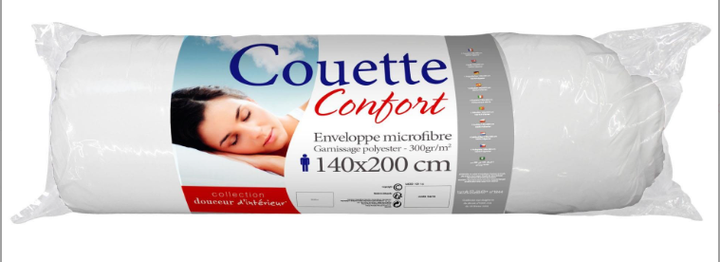 Ковдра Douceur d'interieur Confort 140 x 200 см Біла (3574386411141) - зображення 3