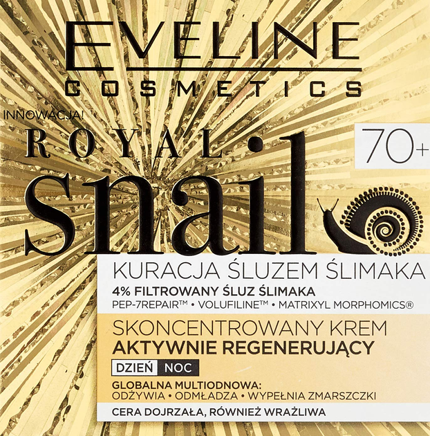 Krem do twarzy Eveline Royal Snail 70+ rewitalizujący 50 ml (5901761980998) - obraz 3