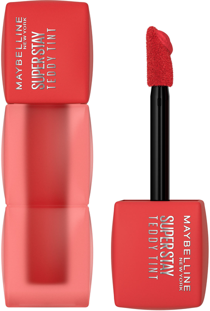 Акція на Стійка матова помада-тінт для губ Maybelline New York Super Stay Teddy Tint 30 Coquettish 5 мл від Rozetka