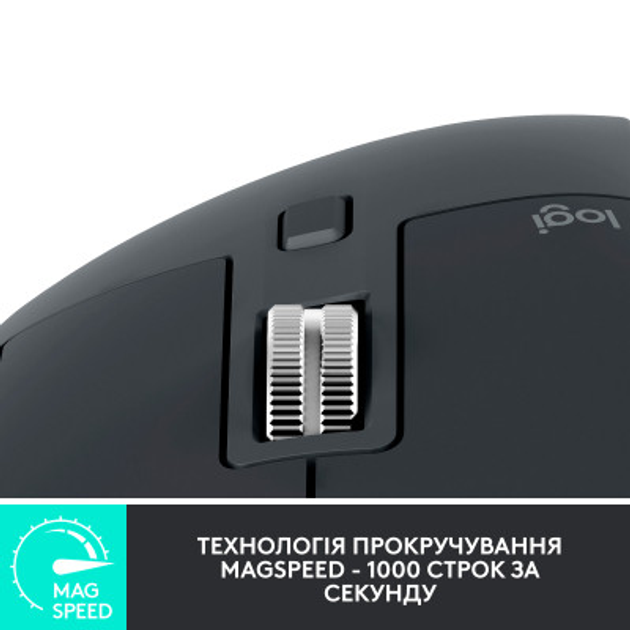 Мышка Logitech MX Master 3S for Business Performance Wireless/Bluetooth Graphite (910-006582) - изображение 7