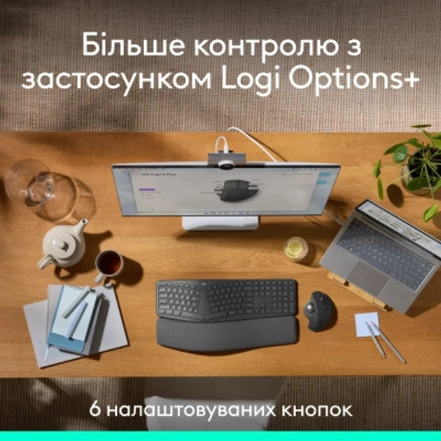 Мышка Logitech MX Ergo S Bluetooth Graphite (910-007260) - изображение 3