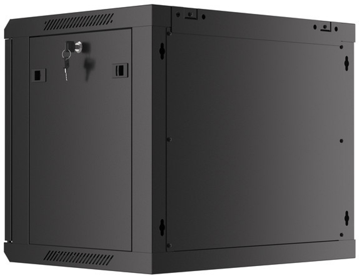 Серверна підвісна шафа Lanberg 19" 9U 600x450 Black (WF01-6409-10B) - зображення 4