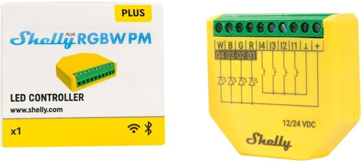 Розумне реле Shelly Plus RGBW PM (3800235265635) - зображення 2