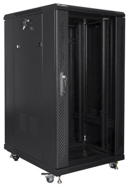 Серверна шафа Lanberg 19" 22U 600x800 Black (FF01-6822-12B) - зображення 3
